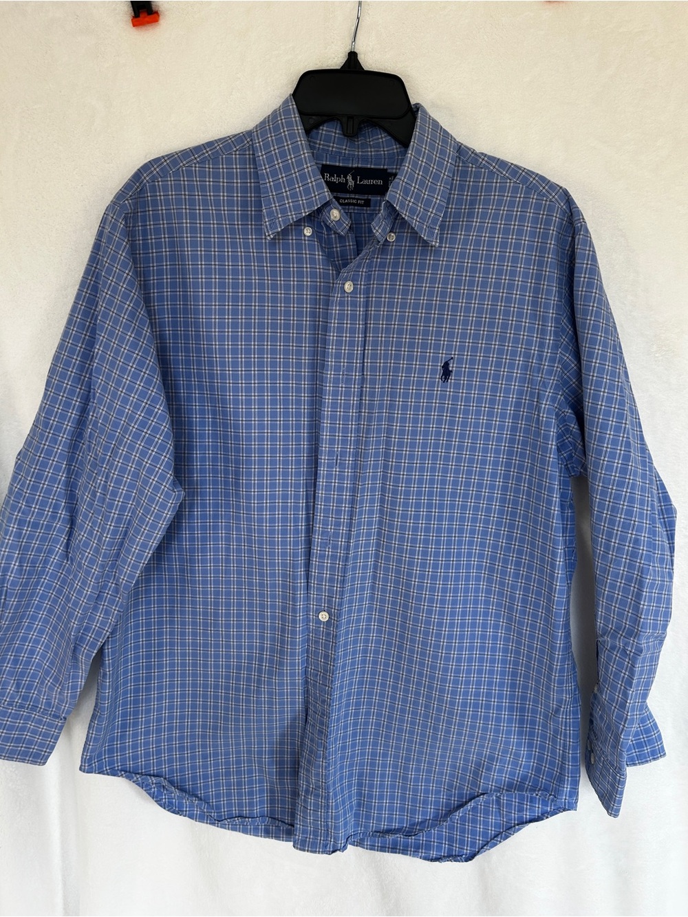 Ralph Lauren Blue Plaid Button-Down Shirt - Men's